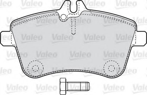 VALEO - 598795 - Комплект тормозных колодок, дисковый тормоз (Тормозная система)