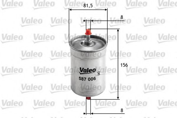 VALEO - 587006 - Топливный фильтр (Система подачи топлива)