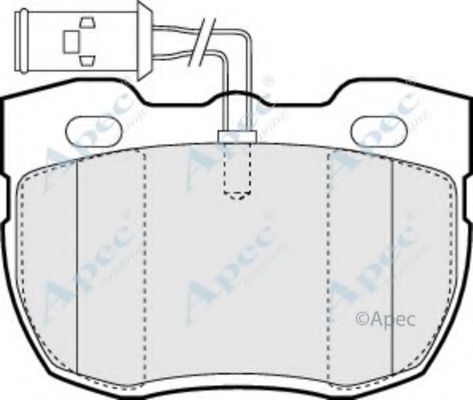 APEC BRAKING - PAD592 - Комплект тормозных колодок, дисковый тормоз (Тормозная система)