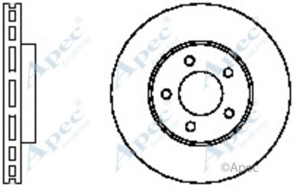 APEC BRAKING - DSK2314 - Тормозной диск (Тормозная система)