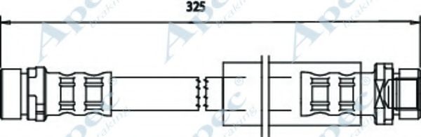 APEC BRAKING - HOS3551 - Тормозной шланг (Тормозная система)