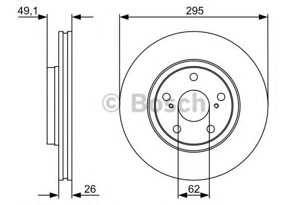 BOSCH - 0 986 479 560 - Тормозной диск (Тормозная система)