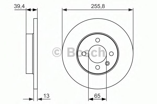 BOSCH - 0 986 479 856 - Тормозной диск (Тормозная система)