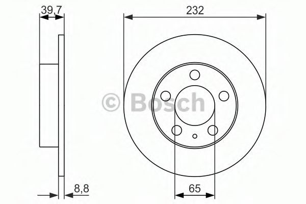 BOSCH - 0 986 479 915 - Тормозной диск (Тормозная система)