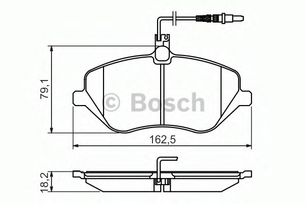 BOSCH - 0 986 494 484 - Комплект тормозных колодок, дисковый тормоз (Тормозная система)