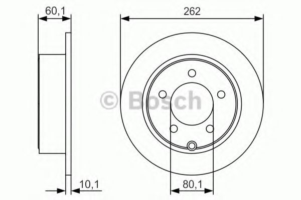 BOSCH - 0 986 479 R05 - Тормозной диск (Тормозная система)