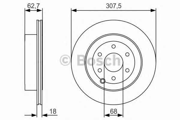 BOSCH - 0 986 479 R21 - Тормозной диск (Тормозная система)