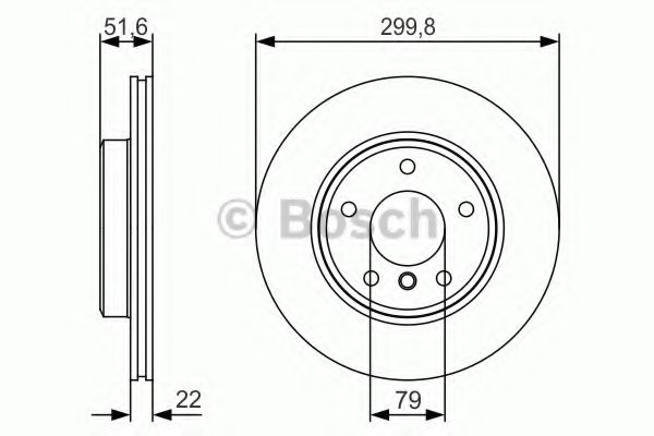 BOSCH - 0 986 479 S32 - Тормозной диск (Тормозная система)