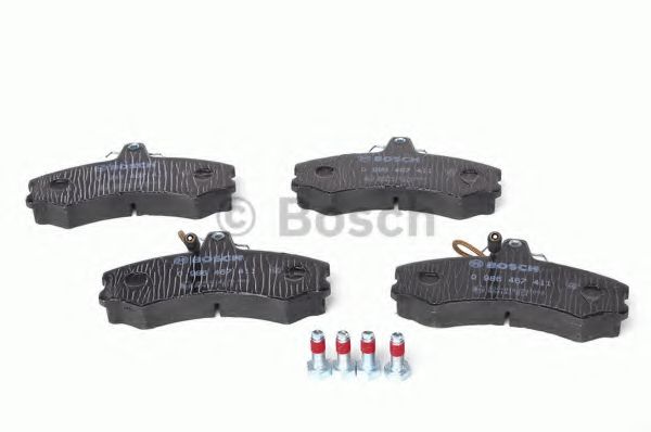 BOSCH - 0 986 467 411 - Комплект тормозных колодок, дисковый тормоз (Тормозная система)