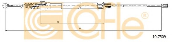 COFLE - 10.7509 - Трос, стояночная тормозная система (Тормозная система)