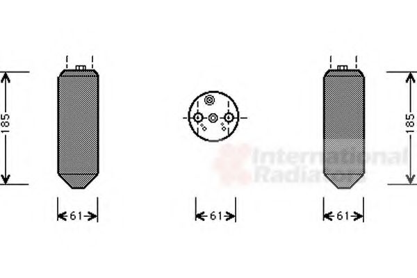 VAN WEZEL - 3200D151 - Осушитель, кондиционер (Кондиционер)