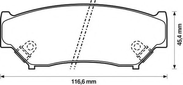 JURID - 572247J - Комплект тормозных колодок, дисковый тормоз (Тормозная система)