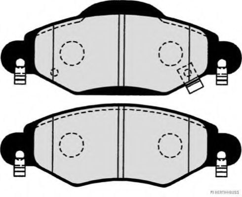 HERTH+BUSS JAKOPARTS - J3602113 - Комплект тормозных колодок, дисковый тормоз (Тормозная система)