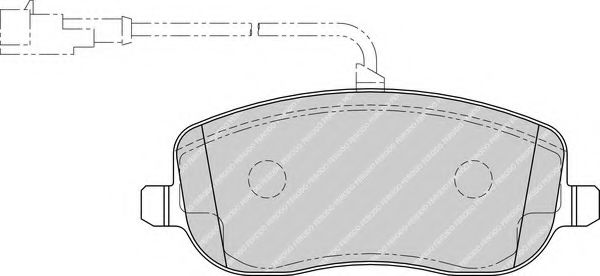 FERODO - FDB1787 - Комплект тормозных колодок, дисковый тормоз (Тормозная система)