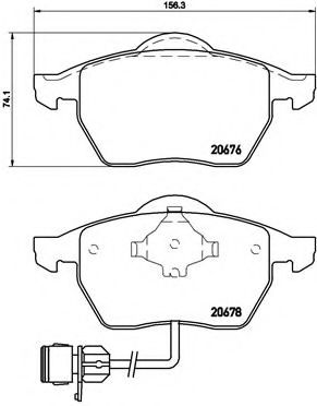 BREMBO - P 85 026 - Комплект тормозных колодок, дисковый тормоз (Тормозная система)