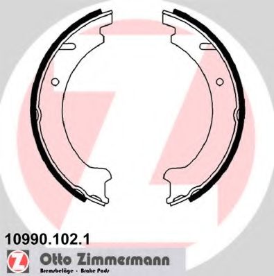 ZIMMERMANN - 10990.102.1 - Комплект тормозных колодок, стояночная тормозная система (Тормозная система)