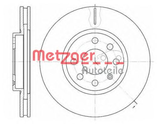 METZGER - 6611.10 - Тормозной диск