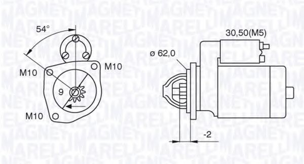 MAGNETI MARELLI - 063521070630 - Стартер (Система стартера)