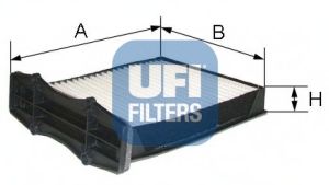 UFI - 53.105.00 - Фильтр, воздух во внутренном пространстве (Отопление / вентиляция)