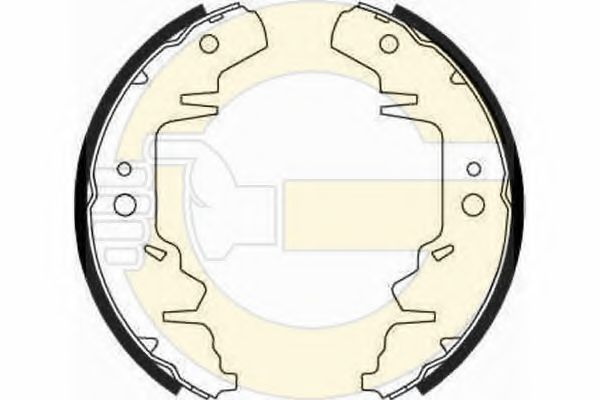 GIRLING - 5186439 - Комплект тормозных колодок (Тормозная система)