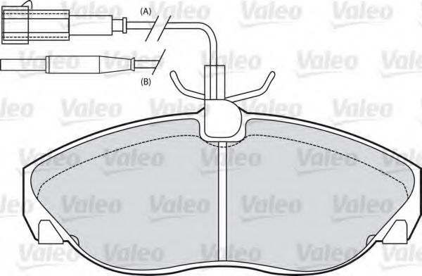 VALEO - 540548 - Комплект тормозных колодок, дисковый тормоз (Тормозная система)