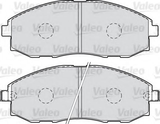 VALEO - 598908 - Комплект тормозных колодок, дисковый тормоз (Тормозная система)