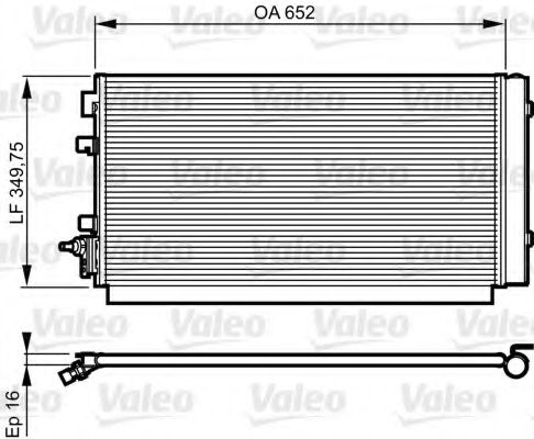 VALEO - 814187 - Конденсатор, кондиционер (Кондиционер)