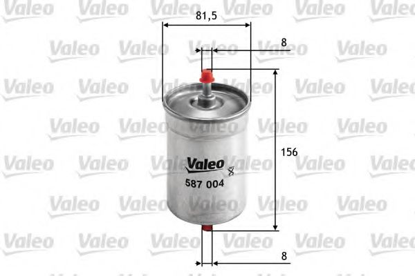 VALEO - 587004 - Топливный фильтр (Система подачи топлива)