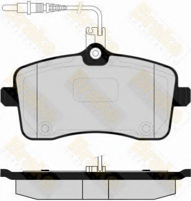 BRAKE ENGINEERING - PA1574 - Комплект тормозных колодок, дисковый тормоз (Тормозная система)