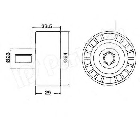 IPS PARTS - ITB-6W01 - Устройство для натяжения ремня, ремень ГРМ (Ременный привод)