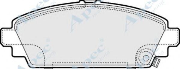 APEC BRAKING - PAD1435 - Комплект тормозных колодок, дисковый тормоз (Тормозная система)