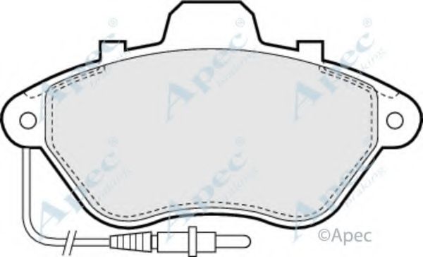 APEC BRAKING - PAD654 - Комплект тормозных колодок, дисковый тормоз (Тормозная система)