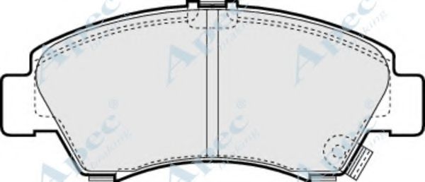 APEC BRAKING - PAD816 - Комплект тормозных колодок, дисковый тормоз (Тормозная система)