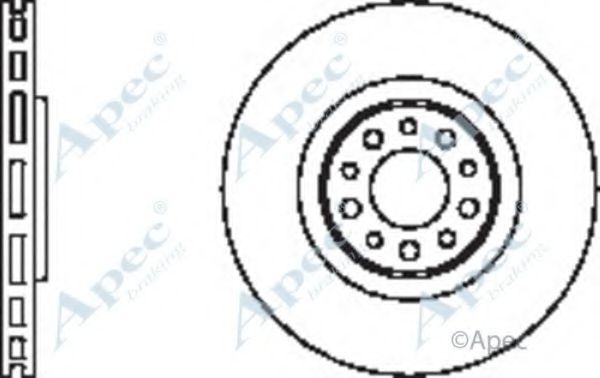 APEC BRAKING - DSK2429 - Тормозной диск (Тормозная система)