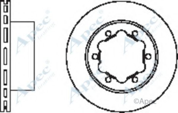 APEC BRAKING - DSK2450 - Тормозной диск (Тормозная система)