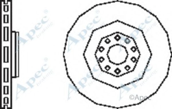 APEC BRAKING - DSK2474 - Тормозной диск (Тормозная система)