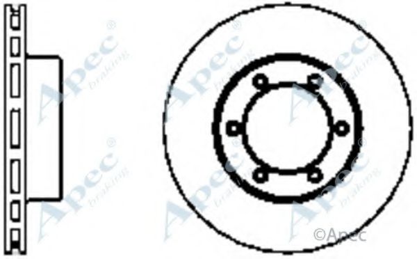 APEC BRAKING - DSK2074 - Тормозной диск (Тормозная система)