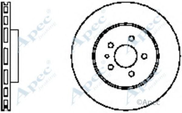 APEC BRAKING - DSK788 - Тормозной диск (Тормозная система)