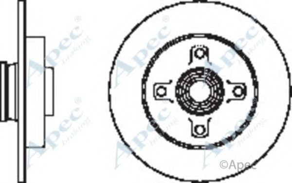 APEC BRAKING - DSK2553 - Тормозной диск (Тормозная система)