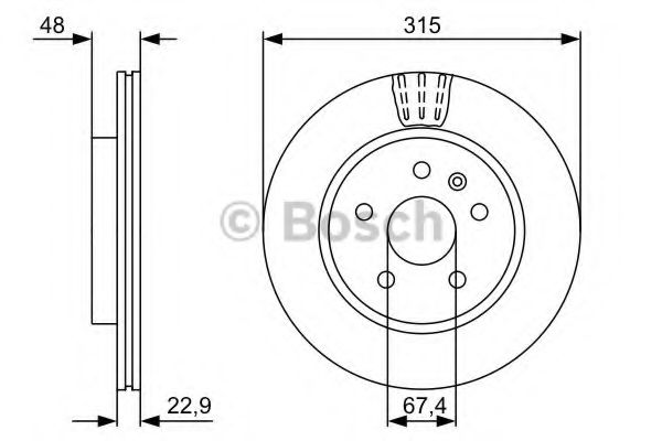 BOSCH - 0 986 479 514 - Тормозной диск (Тормозная система)