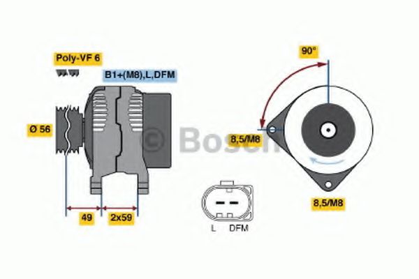 BOSCH - 0 124 515 010 - Генератор (Генератор)