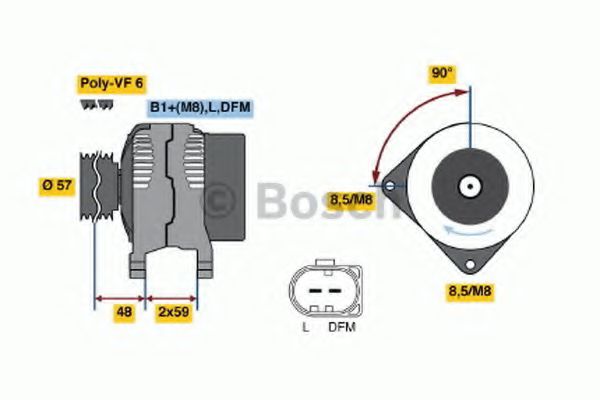 BOSCH - 0 124 615 038 - Генератор (Генератор)