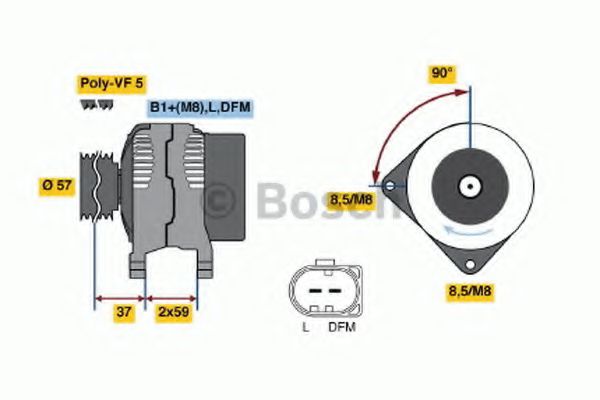 BOSCH - 0 986 042 830 - Генератор (Генератор)