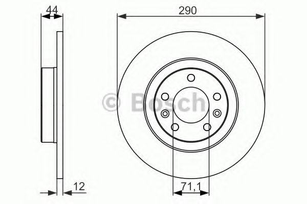 BOSCH - 0 986 479 130 - Тормозной диск (Тормозная система)