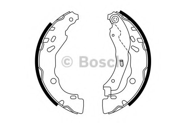 BOSCH - 0 986 487 782 - Комплект тормозных колодок (Тормозная система)