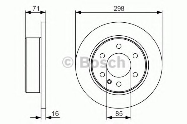 BOSCH - 0 986 479 S05 - Тормозной диск (Тормозная система)