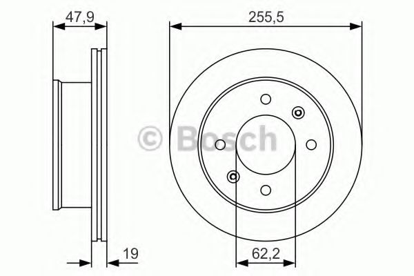 BOSCH - 0 986 479 S21 - Тормозной диск (Тормозная система)