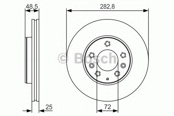 BOSCH - 0 986 479 S60 - Тормозной диск (Тормозная система)