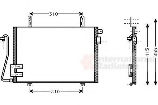 VAN WEZEL - 43005221 - Конденсатор, кондиционер (Кондиционер)