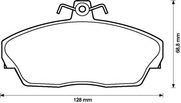 BENDIX - 573203B - Комплект тормозных колодок, дисковый тормоз